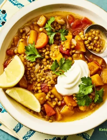 High-Protein Butternut Squash & Lentil Soup