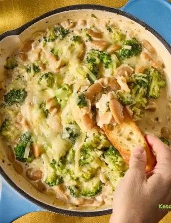 Broccoli-Cheddar Butter Beans