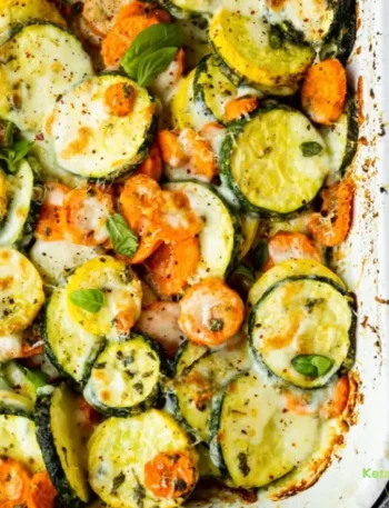 Cheesy Basil Roasted Vegetables
