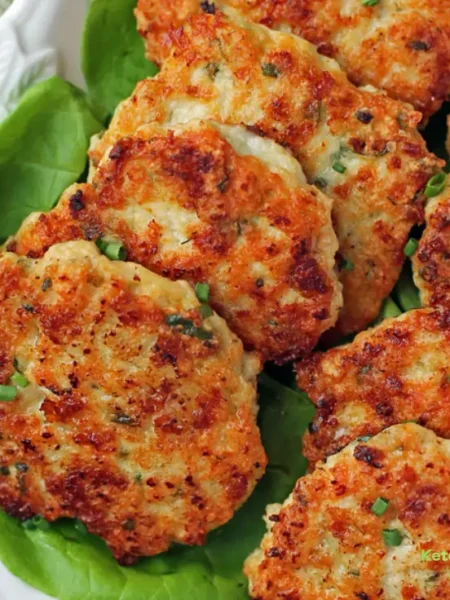 Herb and Cheese Chicken Fritters