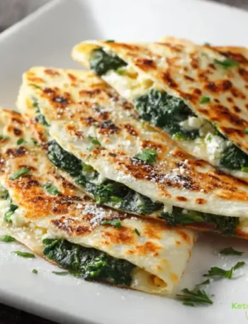 Spinach and Feta Quesadillas