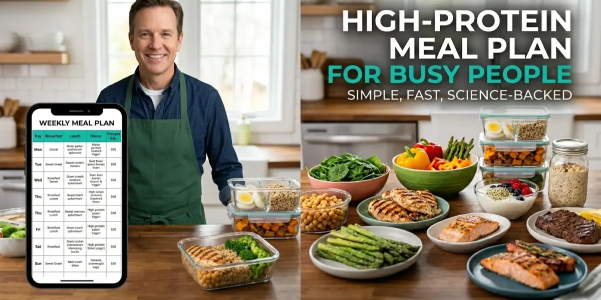 high protein meal plan for busy people