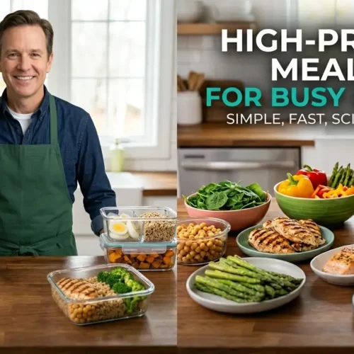 high protein meal plan for busy people