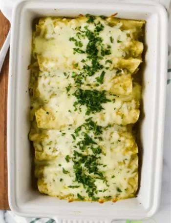 Green Chili Chicken Enchiladas