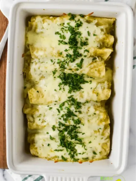 Green Chili Chicken Enchiladas