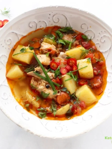 Rustic Chicken Potato Soup Recipe