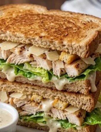 Keto Chicken Caesar Sandwich