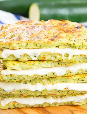 Zucchini Crusted Grilled Cheese Sandwiches