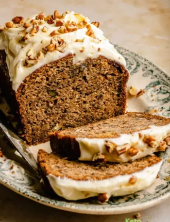 Banana Pecan Bread with Maple Cream Cheese Frosting