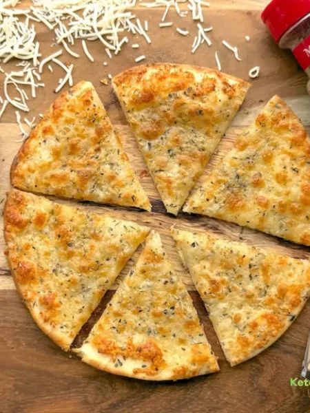 Air Fryer Cheesy Tortilla Garlic Bread