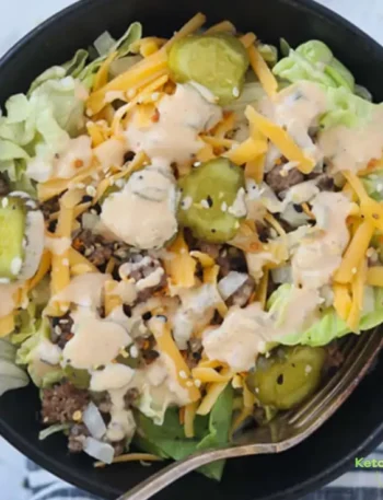 Big Mac in a Bowl Recipe (High Protein Low Carb Salad)