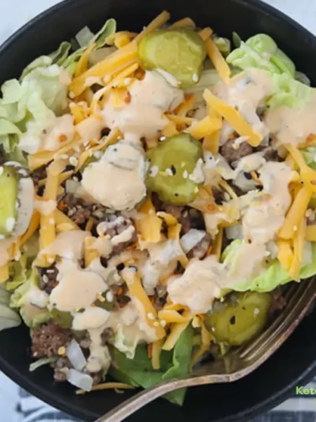 Big Mac in a Bowl Recipe (High Protein Low Carb Salad)