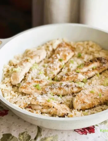Delicious Chicken Scampi With Garlic Parmesan Rice