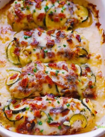 Chicken Zucchini Bake with Bacon