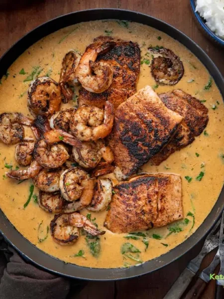 Cajun Salmon and Shrimp