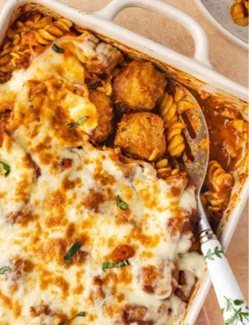 Dump and Bake Meatball Casserole