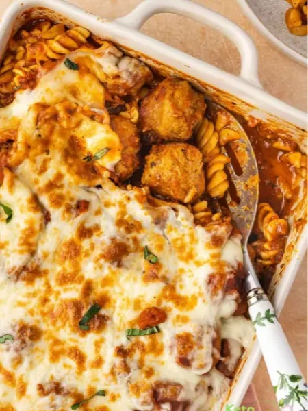 Dump and Bake Meatball Casserole