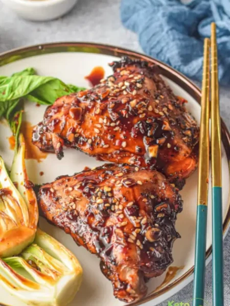 Glazed Air Fryer Chicken thighs