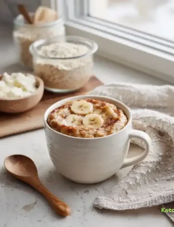 Cottage Cheese Banana Bread Mug Cake
