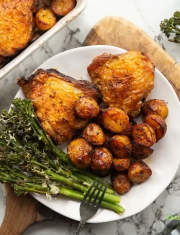 Baked Chicken & Potatoes (Wire Rack Method!)