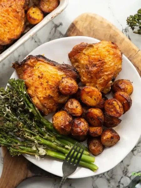 Baked Chicken & Potatoes (Wire Rack Method!)