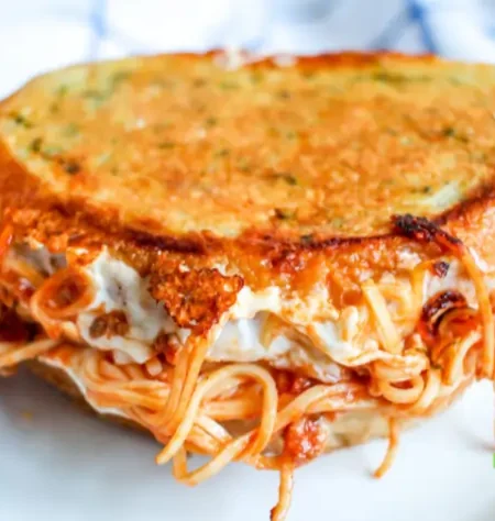 Spaghetti Grilled Cheese