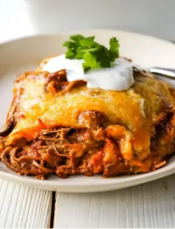 Stacked Beef Enchiladas