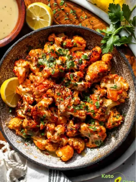 Moroccan Cauliflower with Tahini-Honey (5 Ingredients)