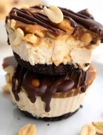 Keto Snickers Cheesecakes