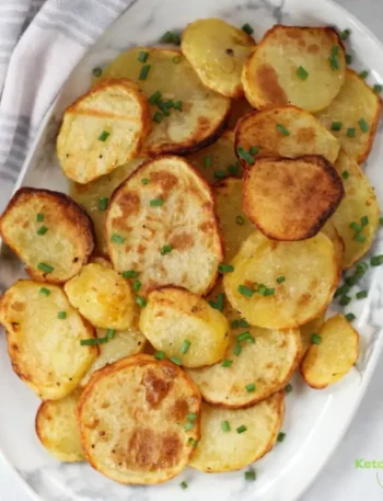 Air Fryer Crispy Sliced Potatoes