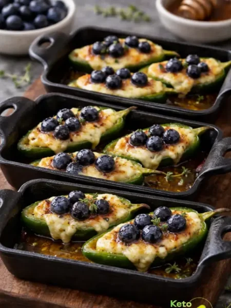 Blueberry Brie Jalapeño Poppers