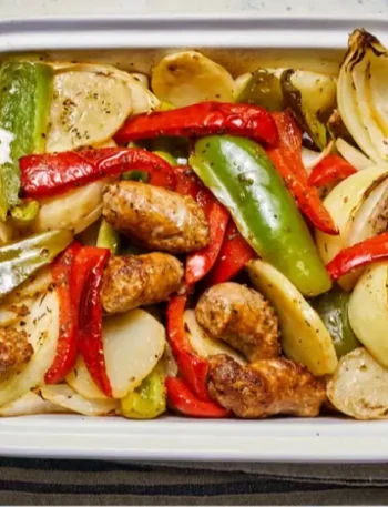 Sausage, Peppers, Onions, and Potato Bake