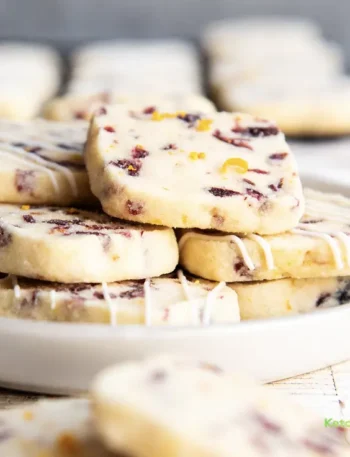 Cranberry Orange Shortbread Cookies
