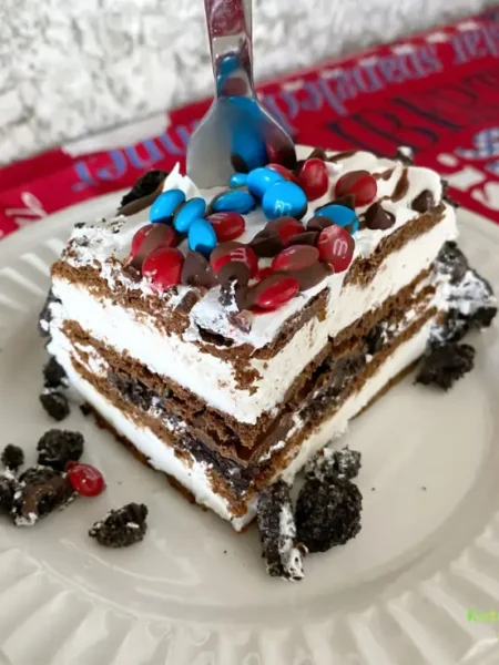 Patriotic Ice Cream Sandwich Cake