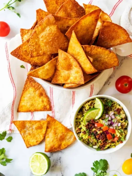Keto Tortilla Chips - Air Fryer, Deep Fry, or Bake