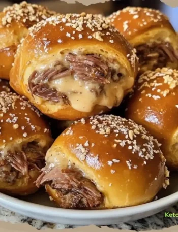 Smoked Brisket & Beer Cheese Pretzel Bombs