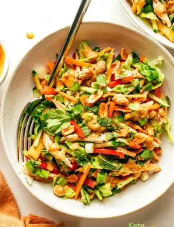 Thai Crunch Salad with Peanut Dressing