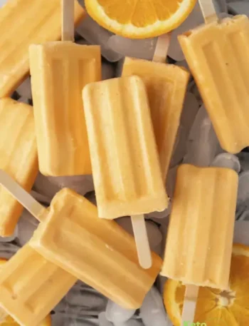 Orange Creamsicle Popsicles