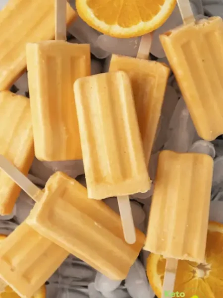Orange Creamsicle Popsicles