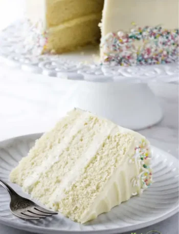 Vanilla Cake with Cream Cheese Frosting