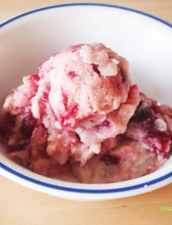 Cranberry Swirl Frozen Yogurt