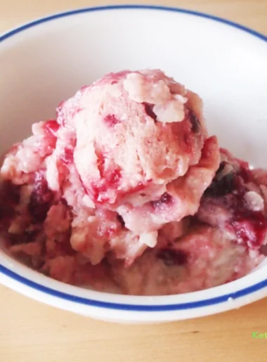 Cranberry Swirl Frozen Yogurt