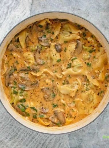 Creamy Mushroom Tortellini Soup