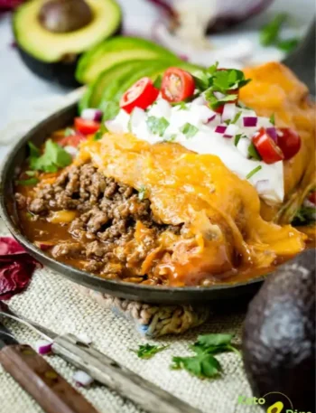 Easy Enchilada Style Ground Beef Burrito Recipe