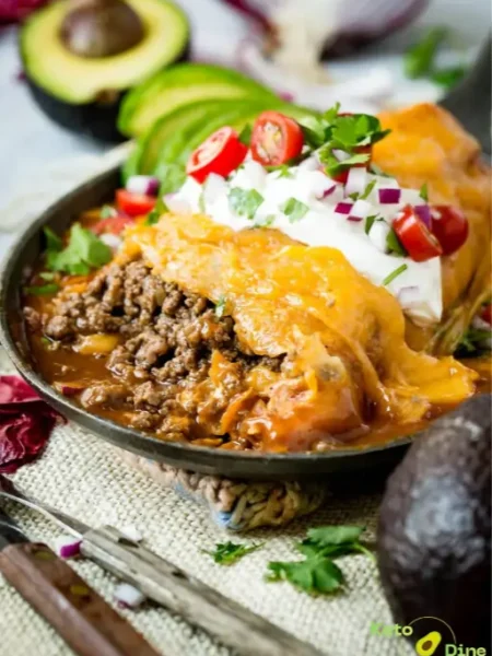 Easy Enchilada Style Ground Beef Burrito Recipe