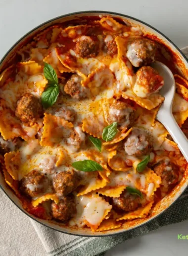 Meatball Ravioli Skillet