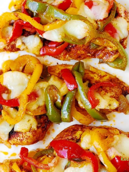 Cheesy Fajita Chicken Bake