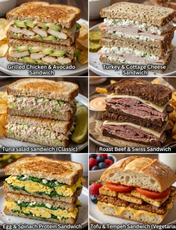 6 high protein sandwiches