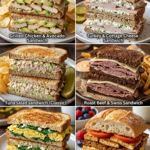 6 high protein sandwiches