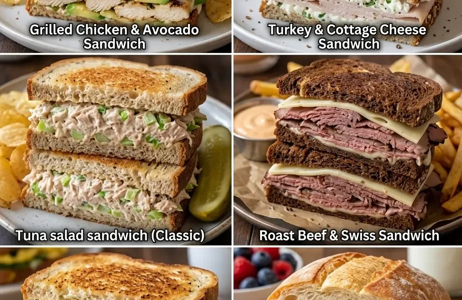 6 high protein sandwiches